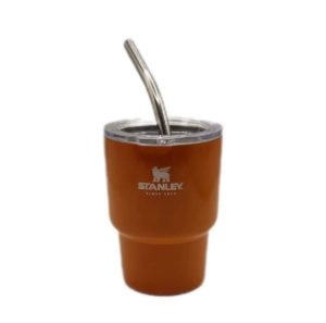 Mini Copo Stanley com Canudo - Vermelho