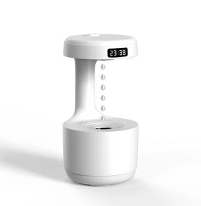Umidificador De Ar Água Anti Gravidade Gotas Com Relógio Digital